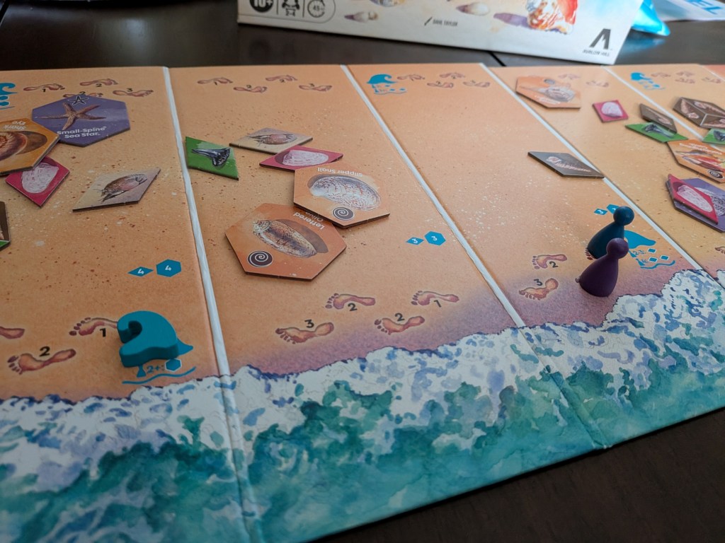 the beach board in the second half of the game. some of it has been picked through, some of it has not